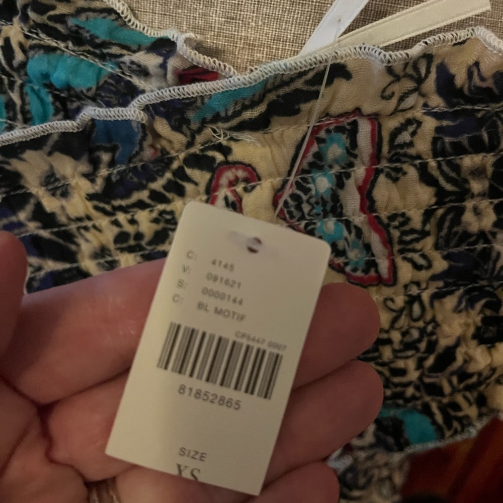 Anthropologie Smock Criss Cross Maxi Dress size XS NTW - Picture 9 of 11